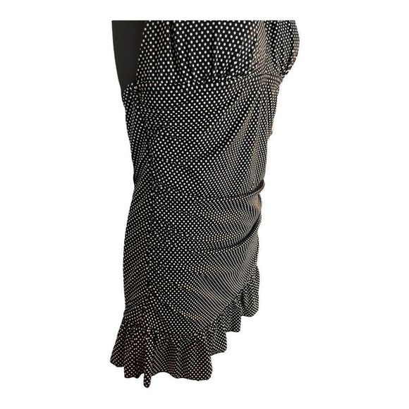 Fashion Bug Womens Black White Polka Dot One Piece Bathing Suit Swim Suit 6 - Picture 4 of 13